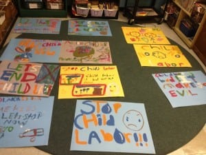 child labor protest signs